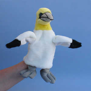 106  Gannet hand puppet / Tlpel, Handspielpuppe / Havssula handdocka, 28 cm